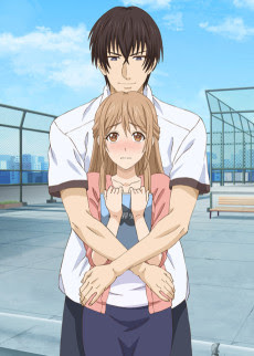 Poster Omiai Aite wa Oshiego, Tsuyoki na, Mondaiji. Sub Indo