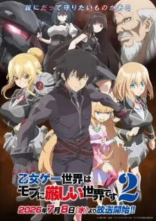 Poster Otome Game Sekai wa Mob ni Kibishii Sekai desu Season 2 Sub Indo
